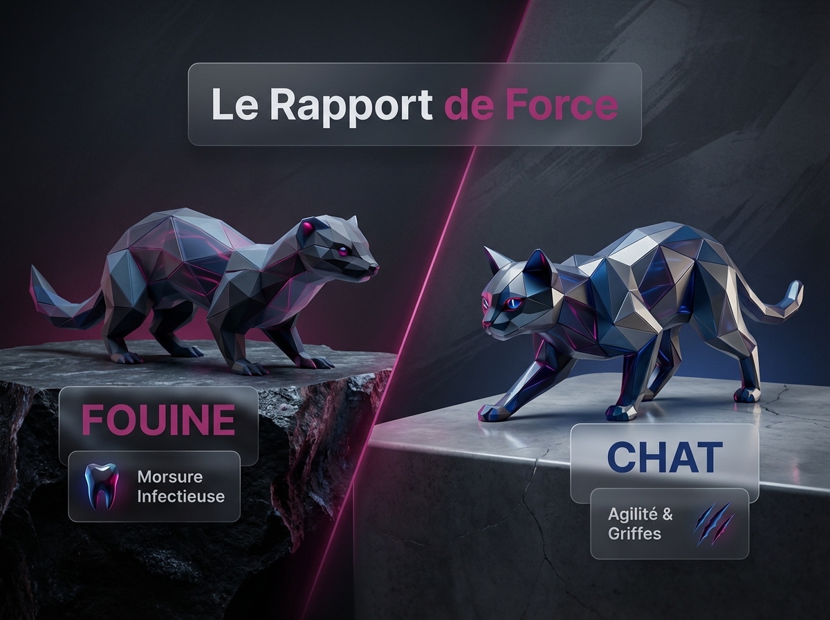 Infographie : Est-ce qu'une fouine peut attaquer un chat ? Nos conseils