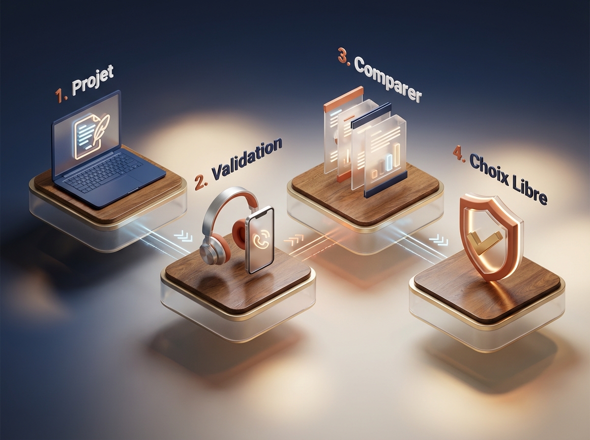 Infographie : Tousrenov.be : demander un devis travaux simplement